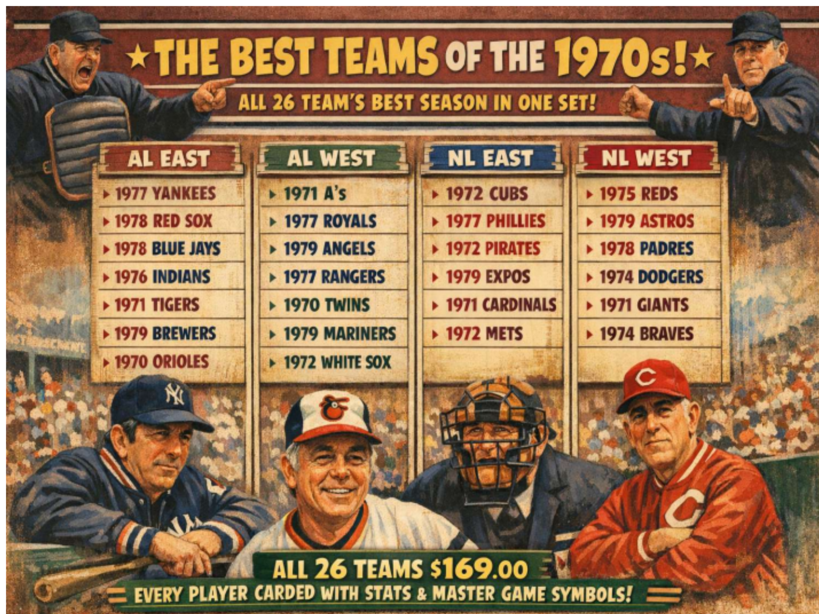 Baseball Decade Set — 1970s